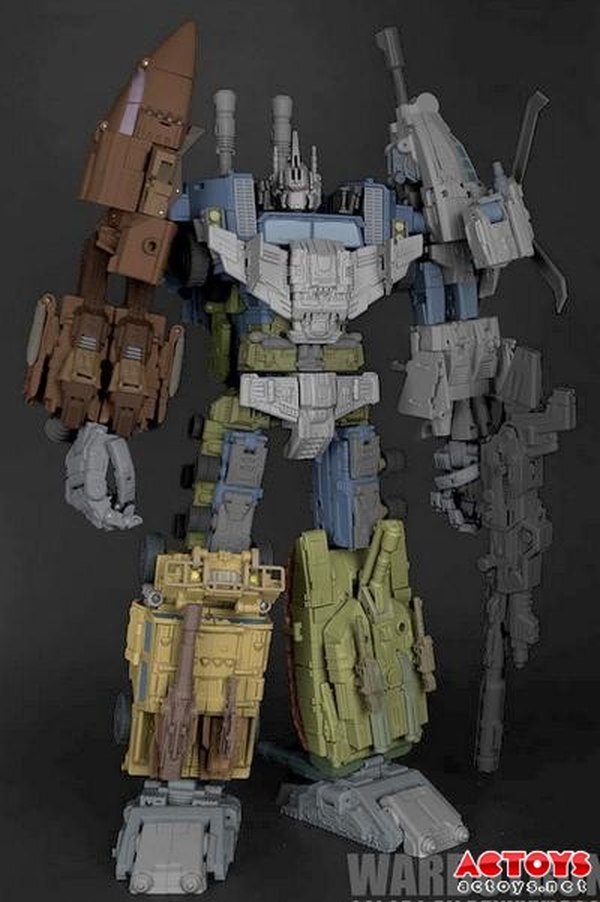 Warbotron WB 01 Colored Mock Up And Comparison Scale Images For Not Bruticus Combiner Figures  (1 of 2)